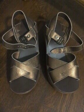 Women's Kork Ease Ava Metallic Bronze Strappy Sandals